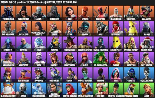 [PC/PSN/XBOX] | 60 skins | The Ice King | Blackheart | A.I.M. | Enforcer | Rox | Hybrid | Deadpool | Ragnarok | Sentinel | Calamity | The Prisoner | Full Access