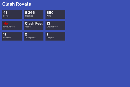 [KT13] | Level 41 | 8266 Trophies | Clash Fest | 850 Wins | 11 Evol. | 2 Champ. | BS Lv.40 | Full Access