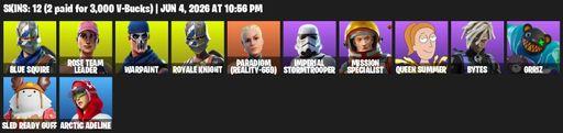 [PC/PSN/XBOX] | 12 skins | 1000 V-bucks | OG STW | Royale Knight | Blue Squire | Rose Team Leader | Warpaint | Paradigm (Reality-659) | Full Access