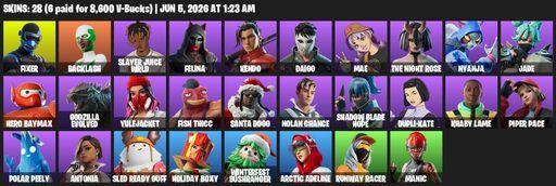 [PC/XBOX] | 28 skins | Fixer | Backlash | Slayer Juice WRLD | Felina | Kendo | Daigo | Mae | The Night Rose | Nyanja | Jade | Hero Baymax | Full Access
