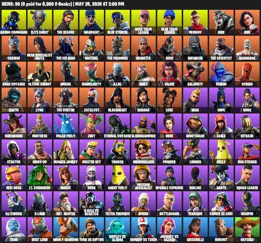 [PC] | 90 skins | 3150 V-bucks | Take The L | OG STW | The Reaper | Elite Agent | Omega | Carbon Commando | Warpaint | Blue Striker | Rose Team Leader | Full Access