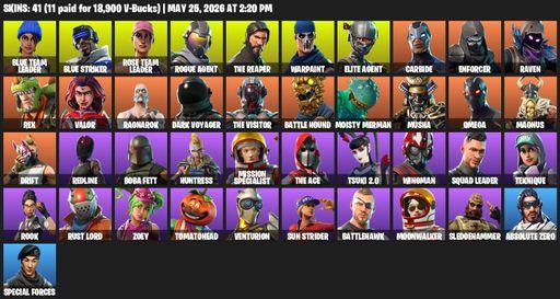 [PC/PSN/XBOX] | 41 skins | Take The L | OG STW | The Reaper | Elite Agent | Omega | Blue Team Leader | Blue Striker | Rose Team Leader | Rogue Agent | Full Access