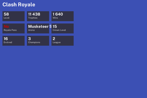 [KT15] | Level 58 | 11438 Trophies | Musketeer Street | 1640 Wins | 16 Evol. | 3 Champ. | CoC TH11 | Full Access