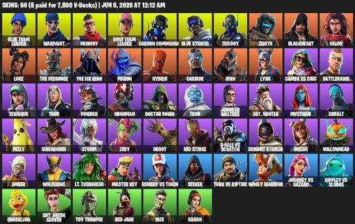 [PC/PSN/XBOX] | 56 skins | OG STW | Blue Team Leader | Warpaint | Prodigy | Rose Team Leader | Carbon Commando | Blue Striker | Trilogy | Zenith | Full Access