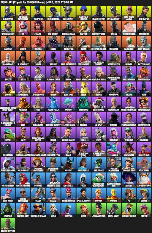 [PC/XBOX] | 141 skins | Leviathan Axe | Floss | Take The L | OG STW | Black Knight | Sparkle Specialist | Royale Knight | The Reaper | Elite Agent | Full Access