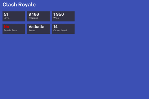 [KT14] | Level 51 | 9166 Trophies | Valkalla | 1950 Wins | CoC TH5 | Full Access