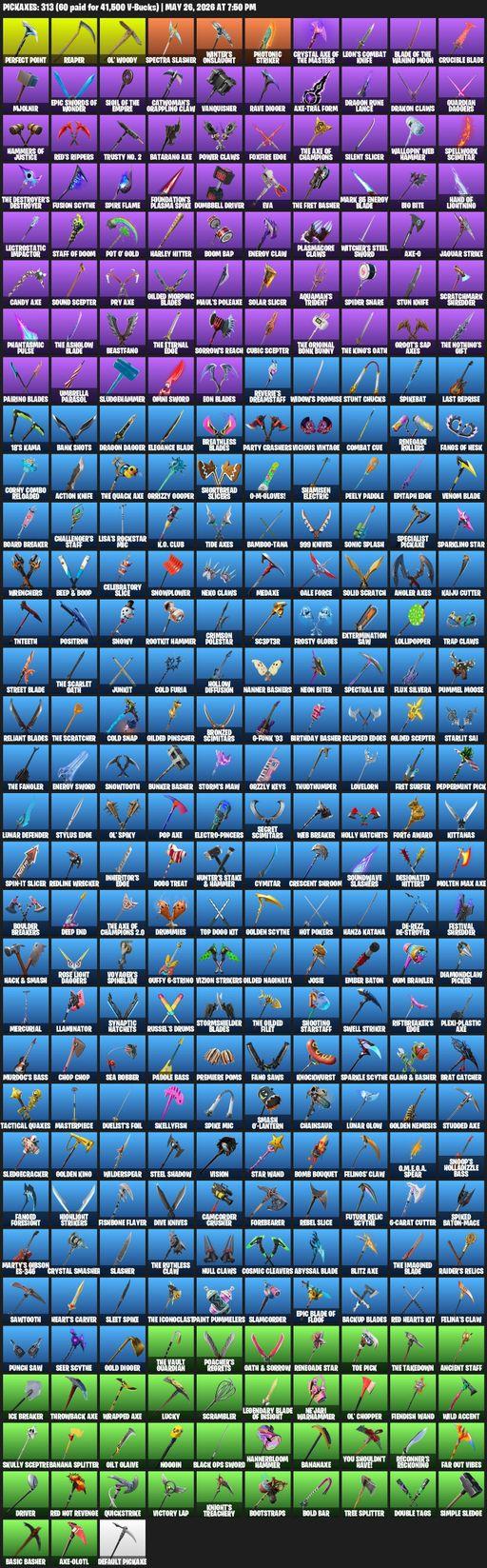 [PC/PSN/XBOX] | 307 skins | 2200 V-bucks | Take The L | Travis Scott | The Reaper | Elite Agent | Lara Croft | Cloud Striker | Sultura | Breakpoint | Full Access