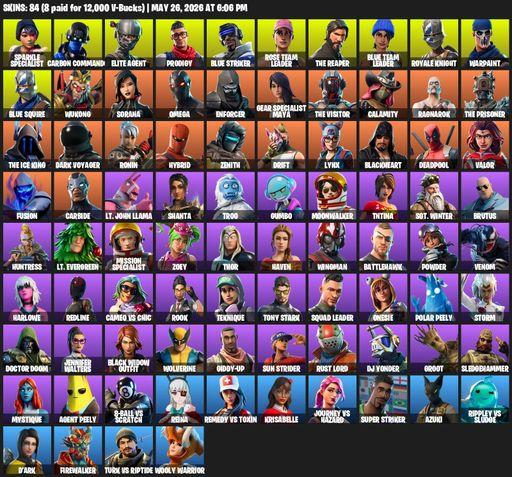 [PC/XBOX] | 84 skins | Floss | Take The L | OG STW | Sparkle Specialist | Royale Knight | The Reaper | Elite Agent | Blue Squire | Omega | Full Access