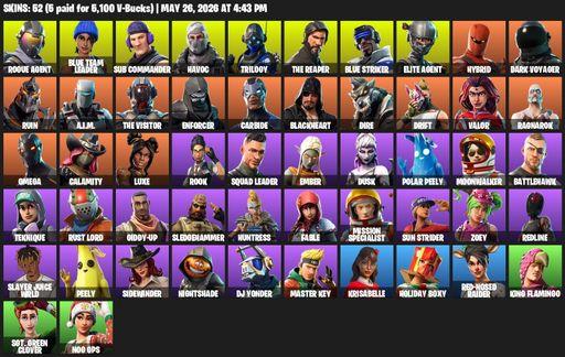 [PC/PSN/XBOX] | 52 skins | Take The L | The Reaper | Elite Agent | Omega | Mako | Rogue Agent | Blue Team Leader | Sub Commander | Havoc | Trilogy | Full Access